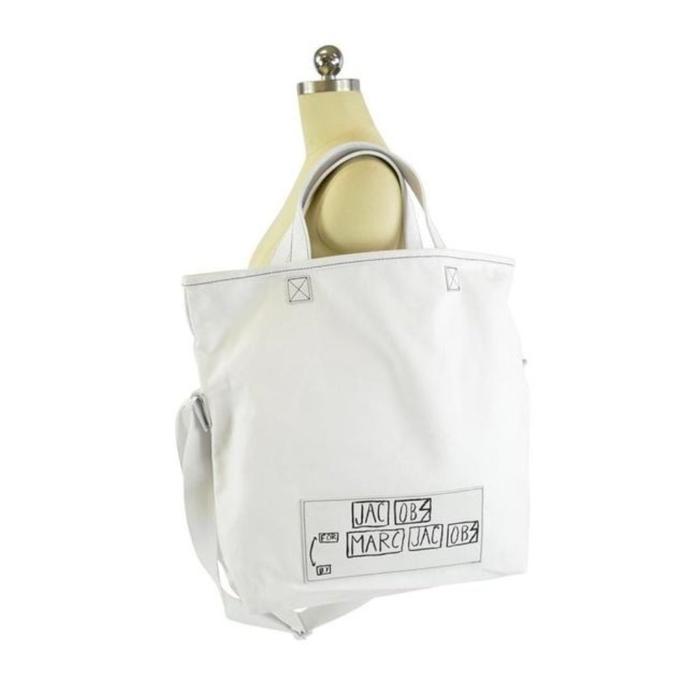 Crossbody Travel White Cotton Tote